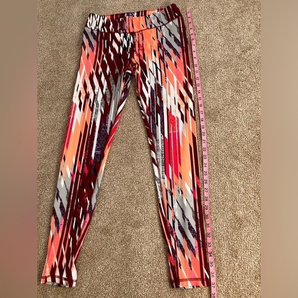 New York & Company Multicolor Athletic Pull On Leggings Size Medium - Picture 7 of 10
